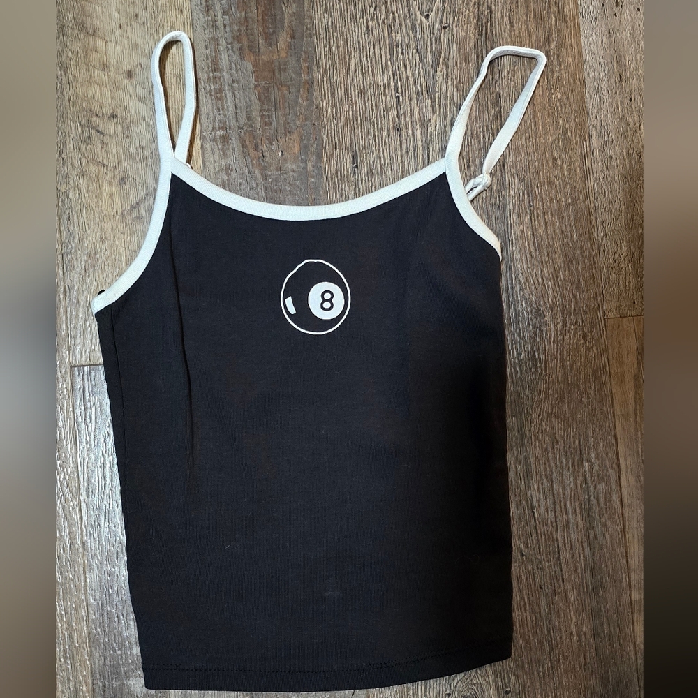 Full Tilt Black and White Tank Top